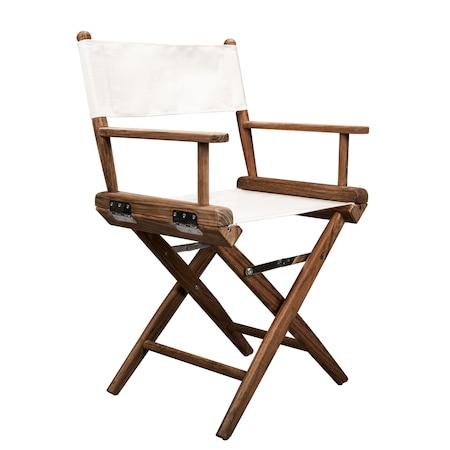 Whitecap Newport Director's Chair with Natural Fabric Seat 60044